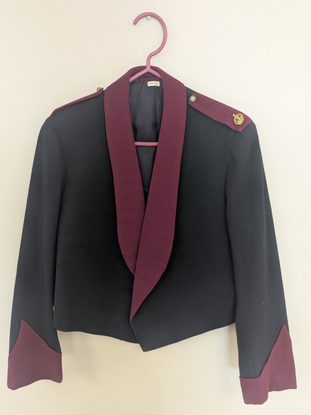 Authentic 1930s World War Two Formal Jacket Vintage Blazer Military Pins Wool